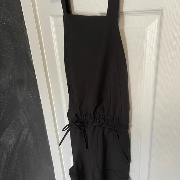 NWOT Albion Fit Black Classic Overall Jumpsuit - Picture 10 of 15